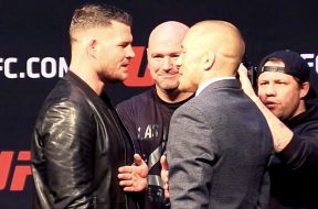 Michael-Bisping-and-Georges-St-Pierre-first-faceoff