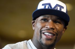 Undefeated boxer Floyd Mayweather Jr. of the U.S. arrives at the MGM Grand Hotel and Casino in Las Vegas