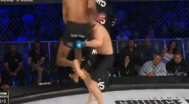 Michael-Page-vs-RIchard-Kiely-Flying-Knee