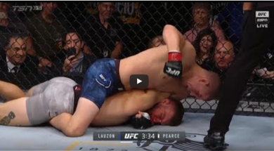 Joe Lauzon vs Jonathan Pearce video finish