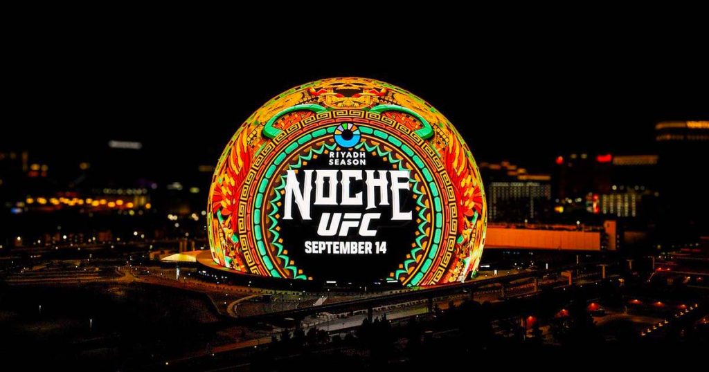 Voici l'intérieur de La Sphère de Las Vegas pour l'UFC Noche, c'est impressionnant