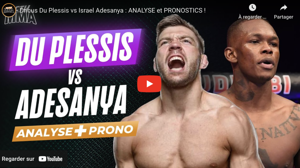 Du Plessis Adesanya analyse prono