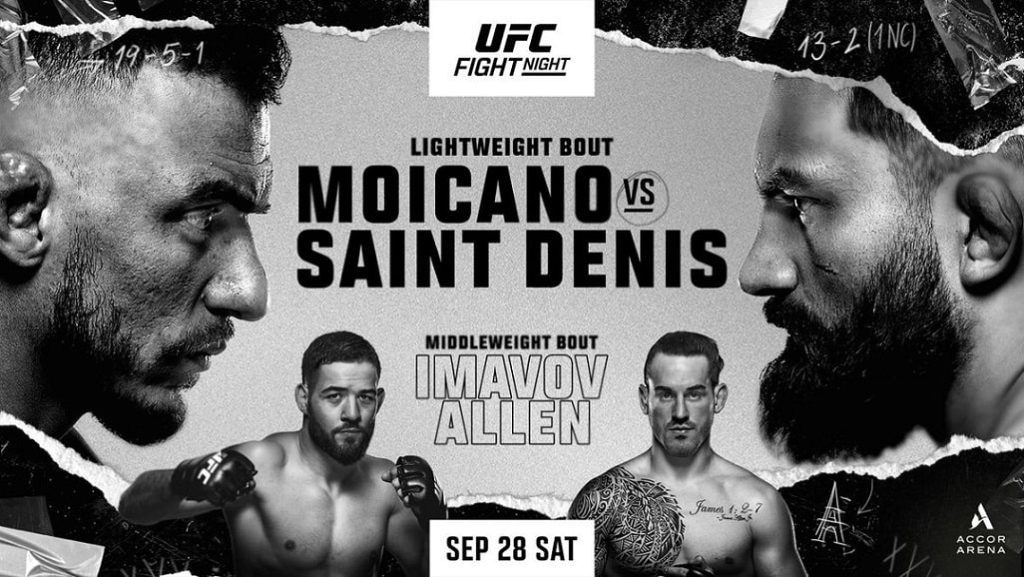 UFC Paris Moicano vs. Saint Denis Tous les résultats Arts