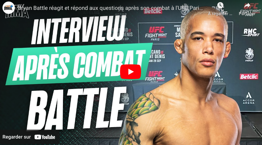 Bryan Battle UFC Paris ITV