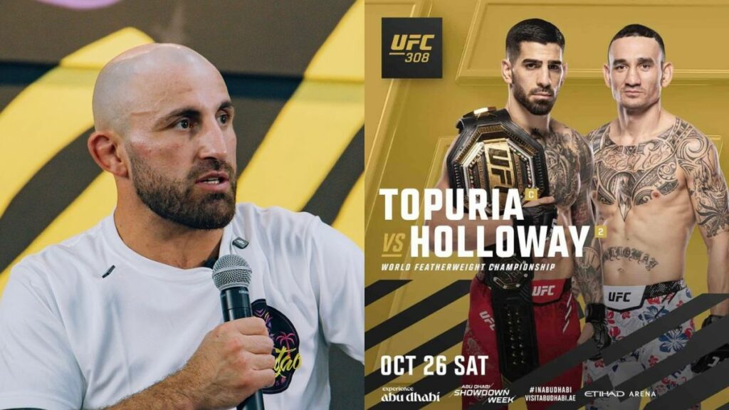 Ilia Topuria défendra sa ceinture de champion des featherweights de l'UFC ce 26 octobre face à Max Holloway. Alexander Volkanovski, ancien détenteur de ce titre, a donné son pronostic pour ce choc de l'UFC 308.