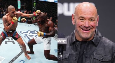 Dana-White-encense-Alex-Pereira-et-Khalil-Rountree-Jr-après-l-UFC-307