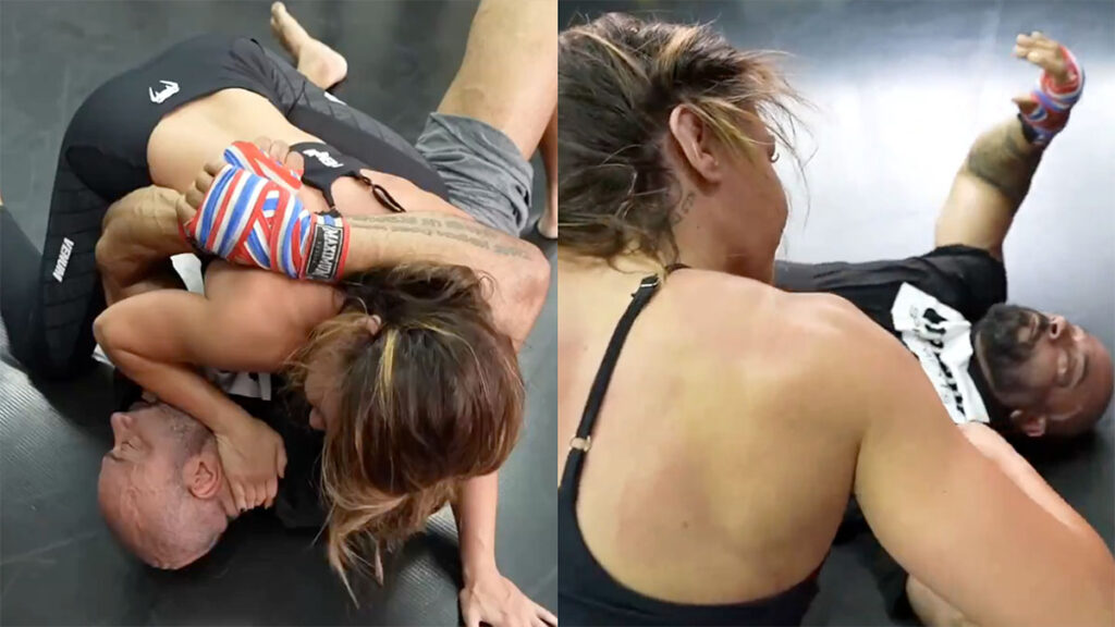 La combattante de l'UFC Amanda Ribas détruit un bodybuilder