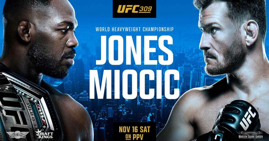 UFC 309 – Jones vs. Miocic : la carte, les horaires et comment regarder