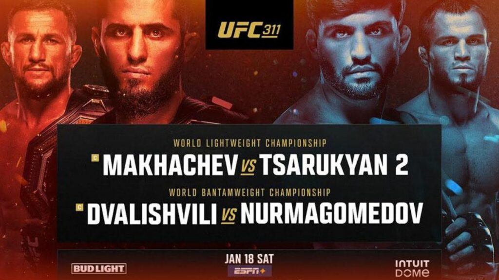 L’UFC 311 – Islam Makhachev vs. Arman Tsarukyan aura lieu ce week-end à l'Intuit Dome à Inglewood en Californie. Découvrez la carte complète, les horaires et comment regarder les combats avec ActuMMA.