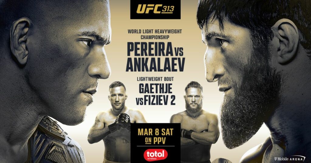 UFC 313 - Pereira vs. Ankalaev : la carte, les horaires et comment regarder