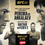 UFC 313 - Pereira vs. Ankalaev : la carte, les horaires et comment regarder